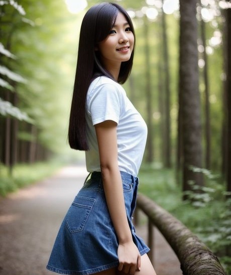 성인사진-코리아 AI모델 숲속의 선샤인 누드